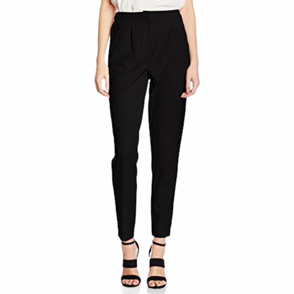 Vila Clothes Virena Black Pants NWT
